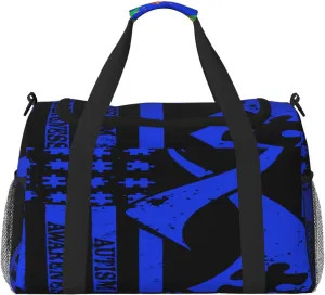 National Flag Travel Duffel Bag Large Foldable Waterproof Overnight Bag For Beach Swim Bags Pool Sports Gym