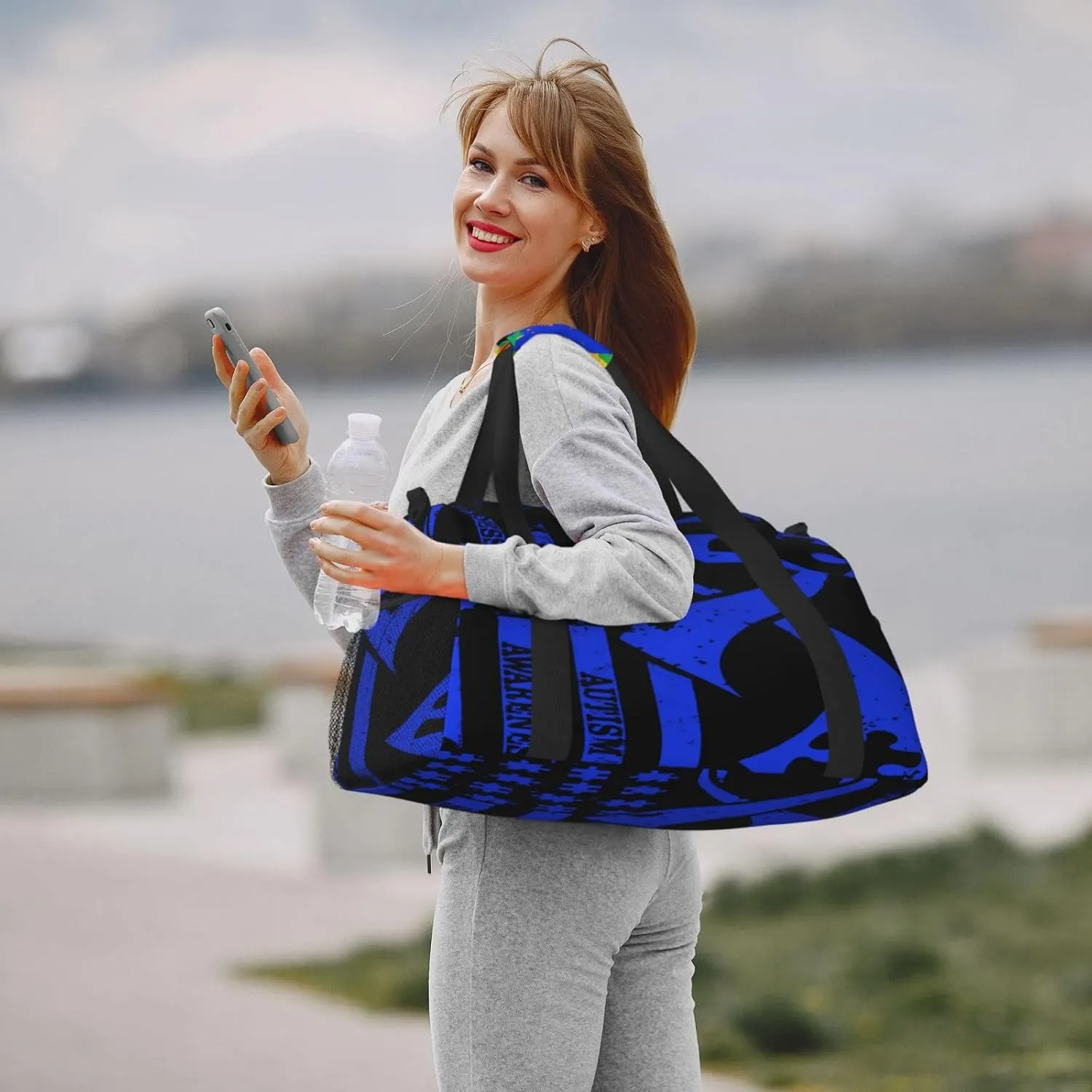 National Flag Travel Duffel Bag Large Foldable Waterproof Overnight Bag For Beach Swim Bags Pool Sports Gym