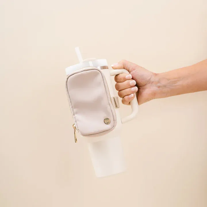 Natural Beige Tumbler Fanny Pack