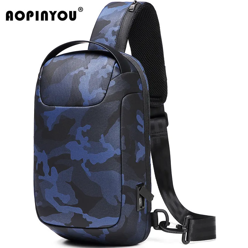 New Elegant Boys Fashion Business Portable Men's Chest Bags