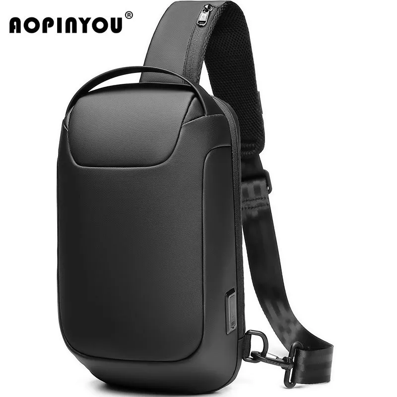 New Elegant Boys Fashion Business Portable Men's Chest Bags