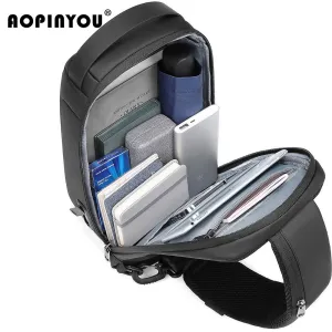 New Elegant Boys Fashion Business Portable Men's Chest Bags