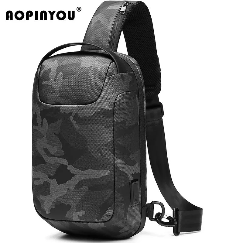 New Elegant Boys Fashion Business Portable Men's Chest Bags