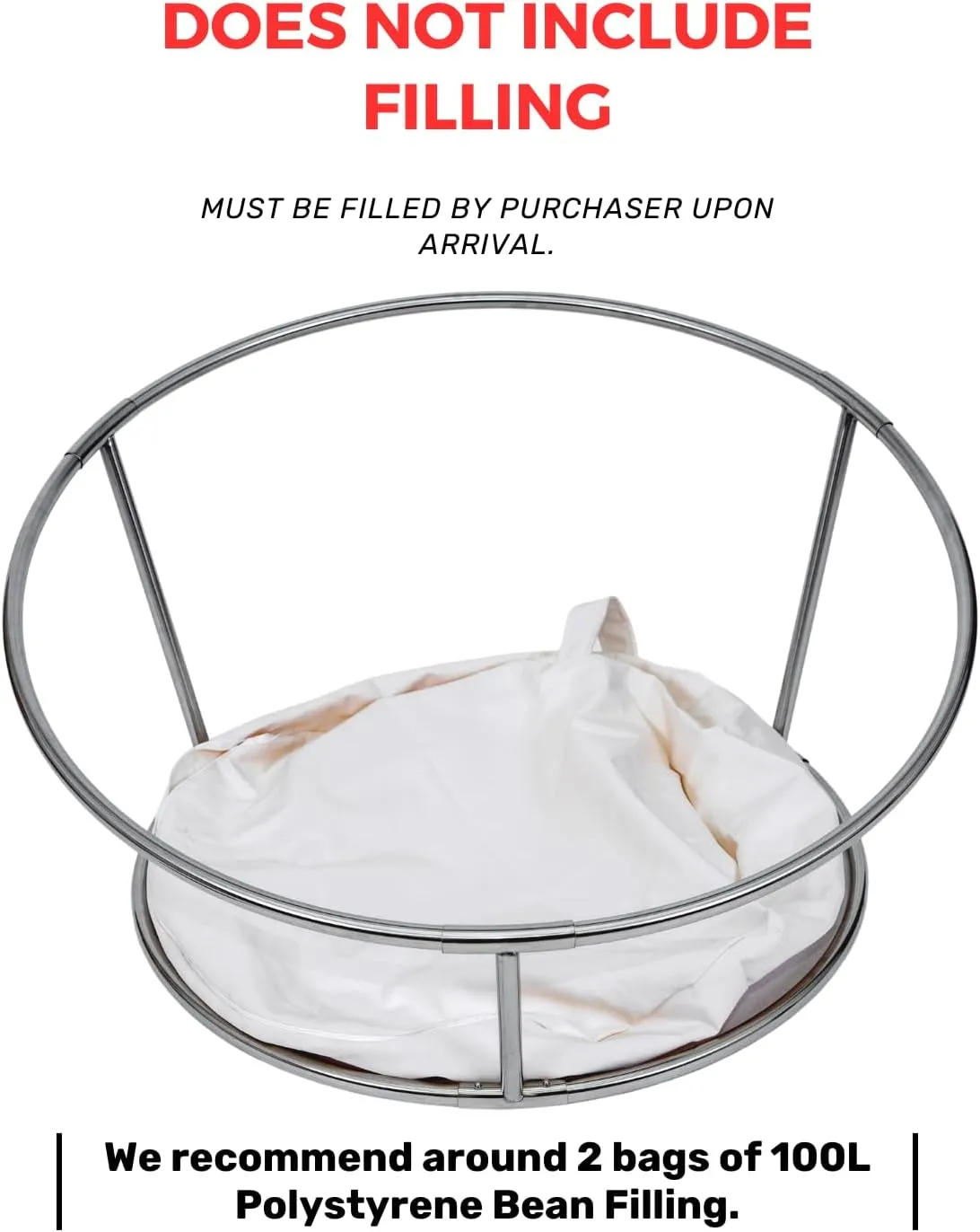Newborn Posing Table with Beanbag(Unfilled) and 6 Clips Newborn Photography Stand Baby Photoshoot Posing Table Round Backdrop Stand Stainless Steel for Travelling Newborn Photographers/Starter