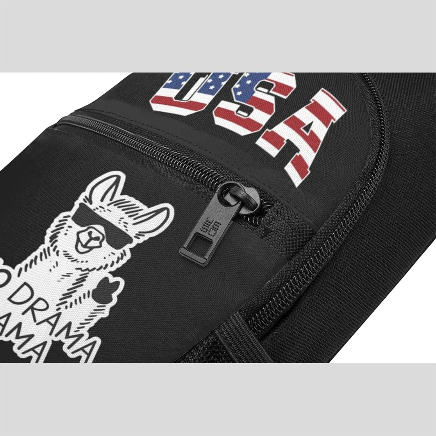 No Drama Llama,Casual one-shoulder crossbody chest bag, fashionable crossbody chest bag