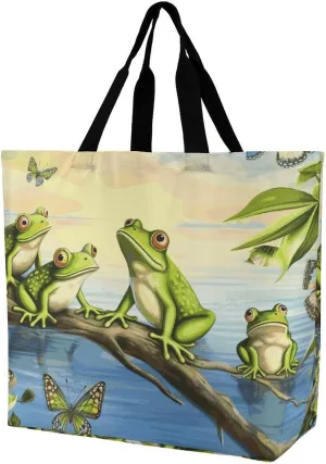 Norway Islands Tote Bag for Women Reusable Grocery Shoulder Bag Shopping Bags for Travel, Groceries