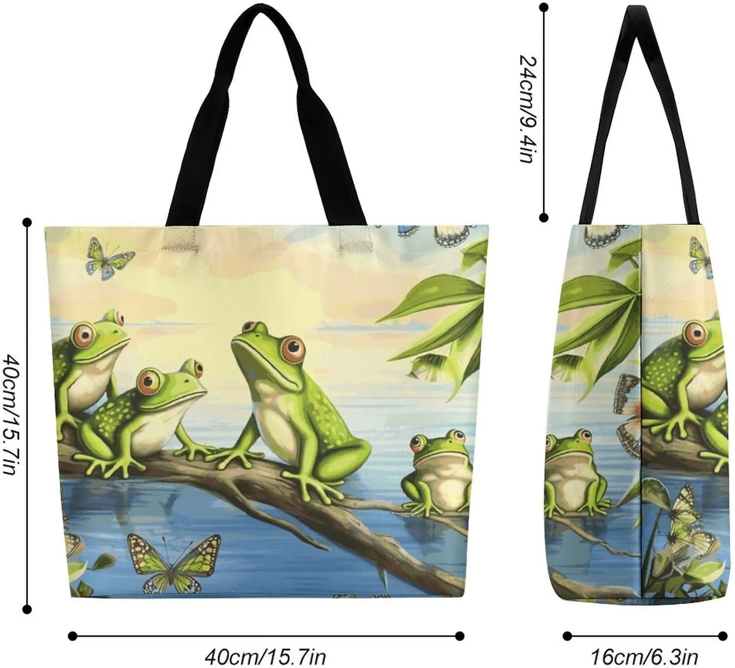 Norway Islands Tote Bag for Women Reusable Grocery Shoulder Bag Shopping Bags for Travel, Groceries