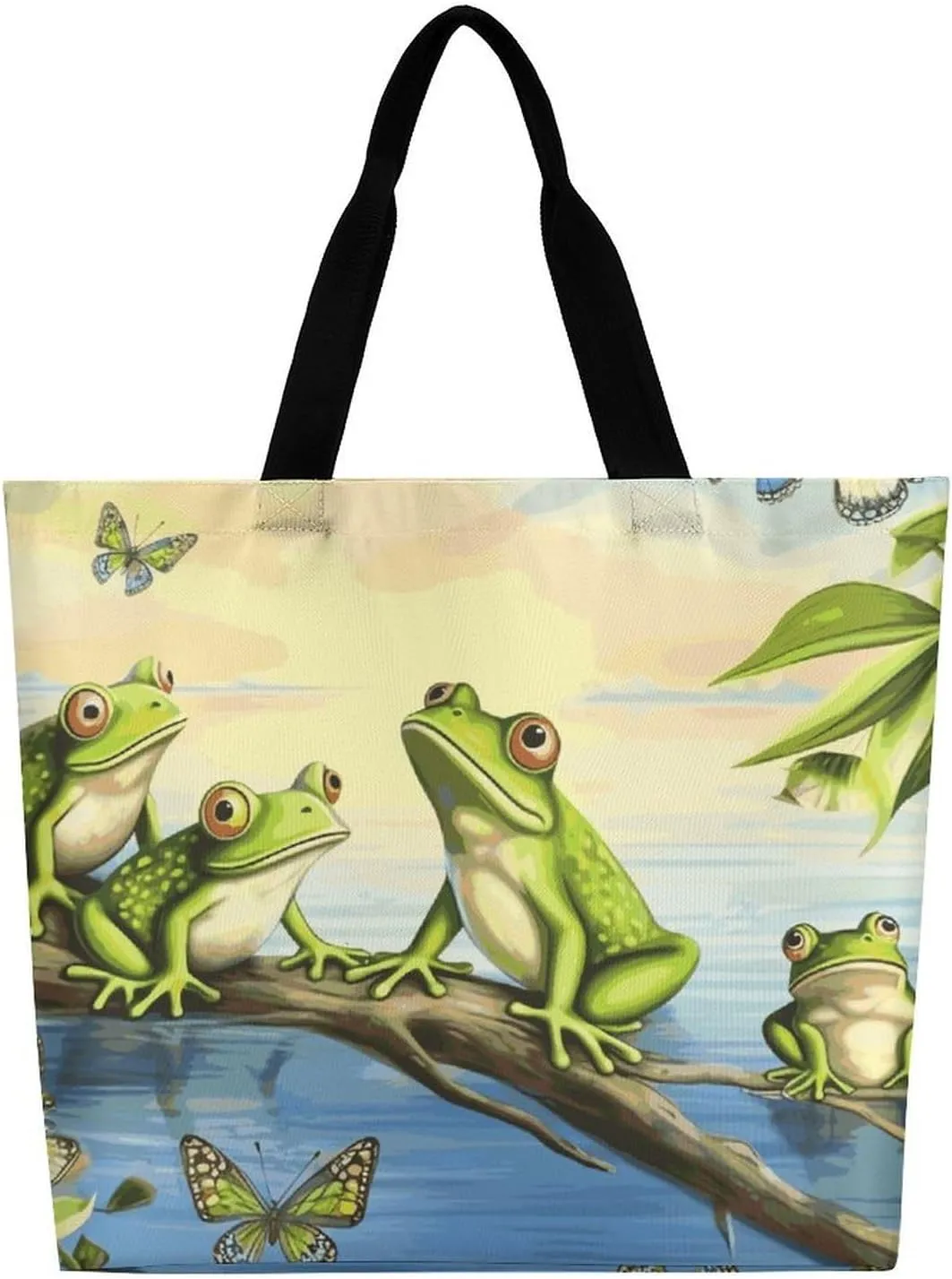 Norway Islands Tote Bag for Women Reusable Grocery Shoulder Bag Shopping Bags for Travel, Groceries