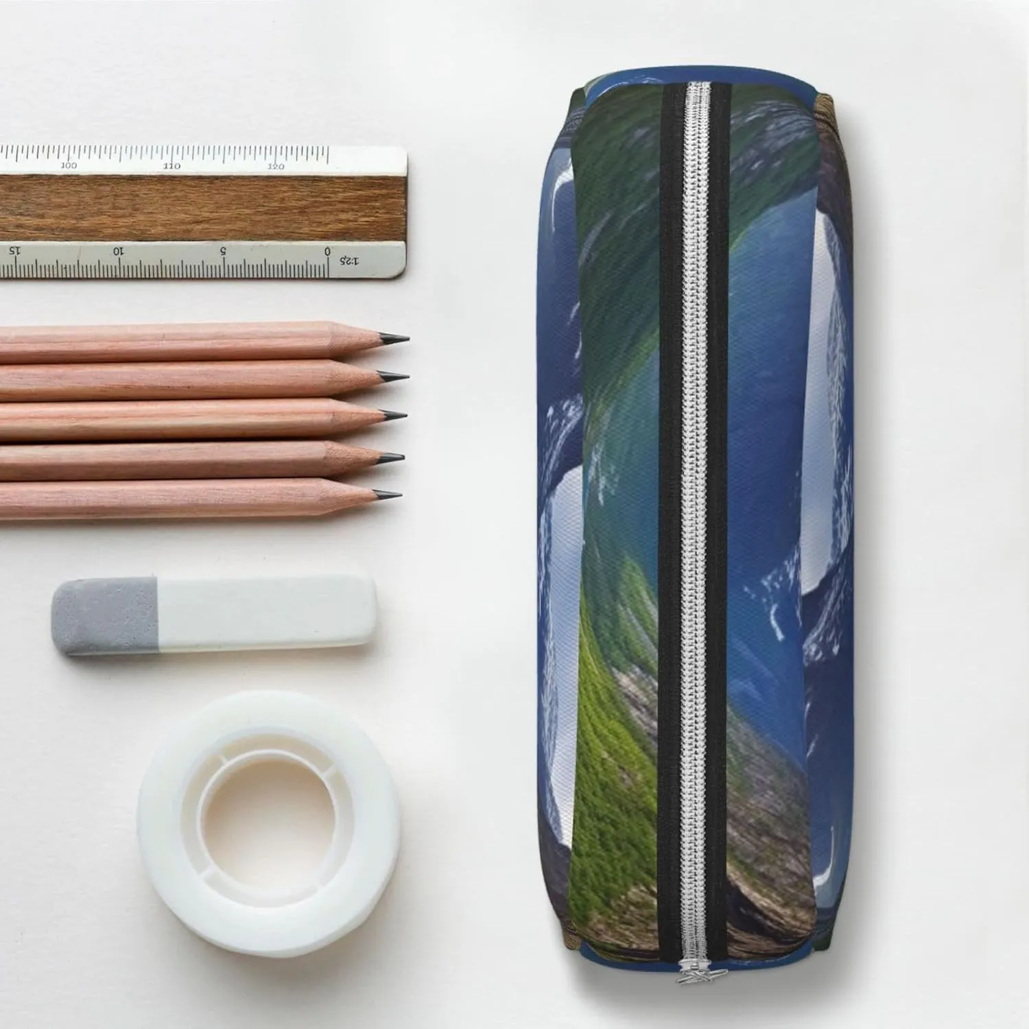 Norwegian fjords Makeup Bag Travel Cosmetic Bag for Women Men Pencil Case Zipper Toiletry Bag Purse