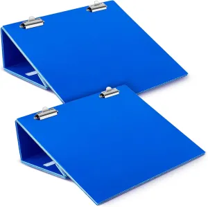 Nuanchu 1 Pcs Folding Slant Board for Writing 14 x 12 Inch Large Slanted Clipboard Adjustable Tilted Writing Board Sloped Surface to Improve Handwriting Legibility Endurance for Office Reading