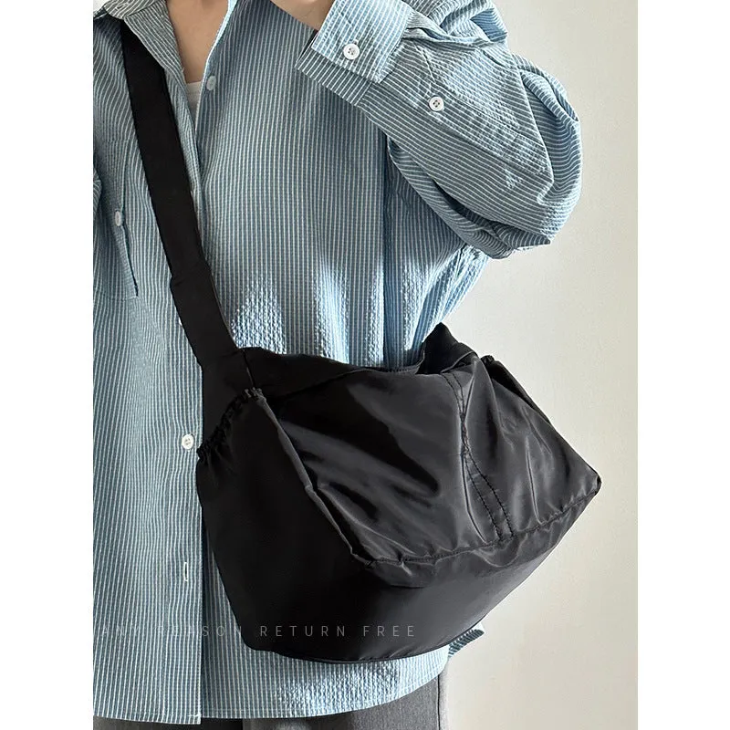 Nylon Cloth Dumpling Unisex Simple Style Shoulder Bags