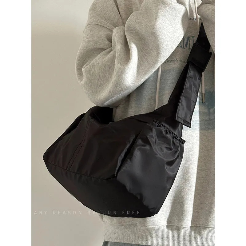 Nylon Cloth Dumpling Unisex Simple Style Shoulder Bags
