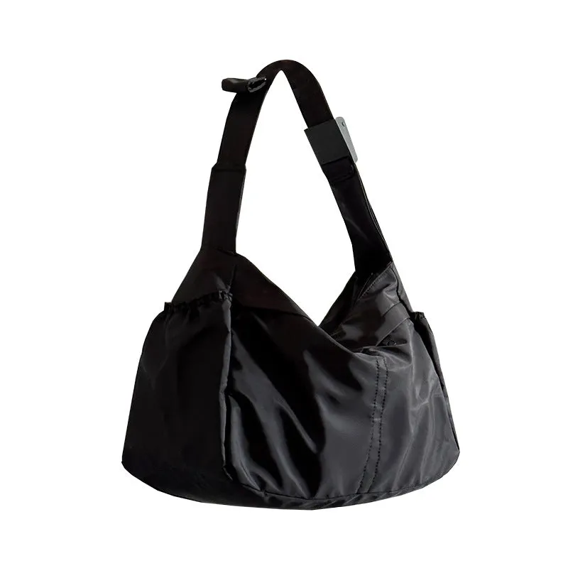 Nylon Cloth Dumpling Unisex Simple Style Shoulder Bags