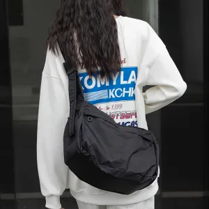 Nylon Cloth Dumpling Unisex Simple Style Shoulder Bags