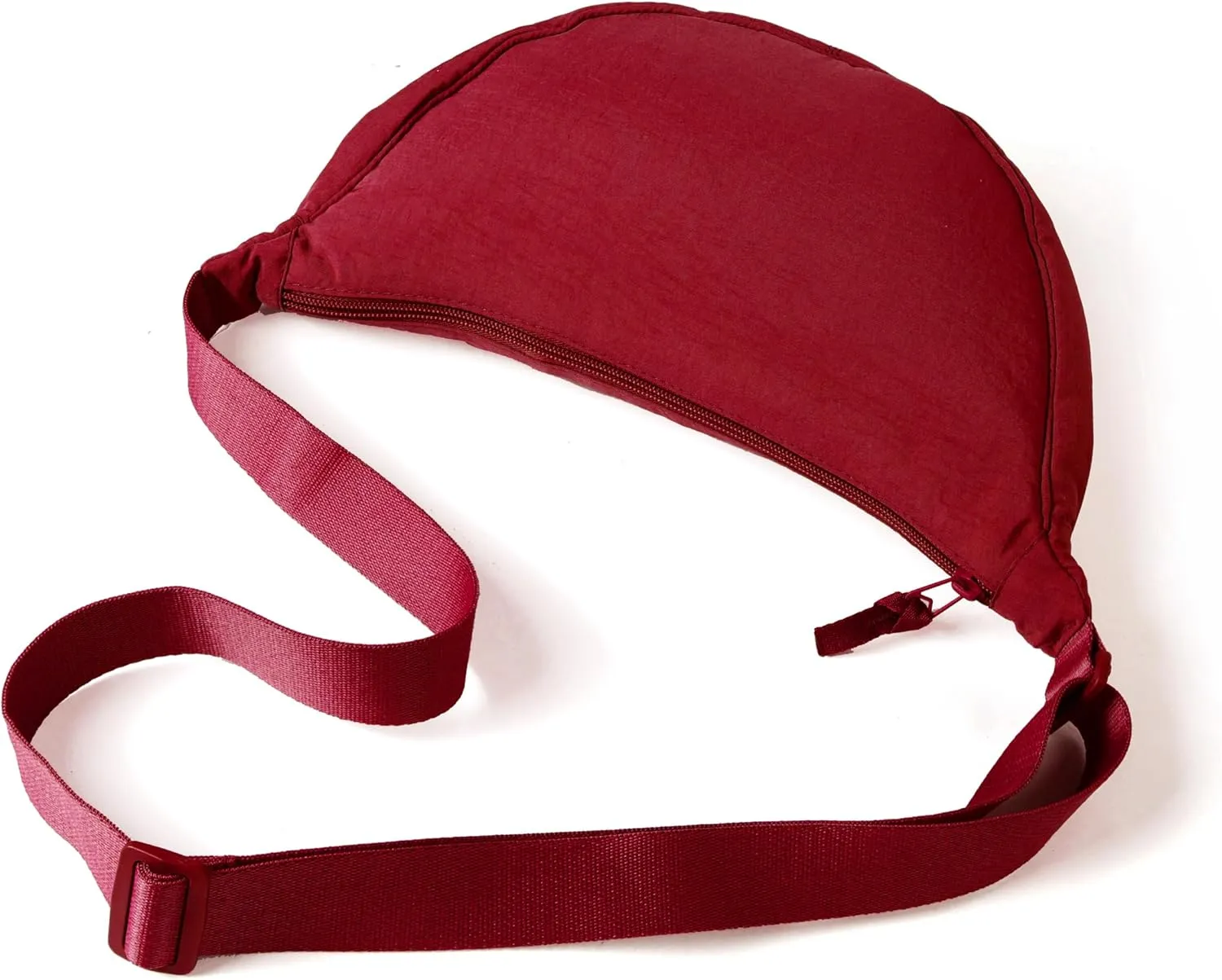 Nylon Crescent Crossbody Bag for Women Men Fanny Pack Crossbody Bag Dumpling Lightweight Travel Sling Bag