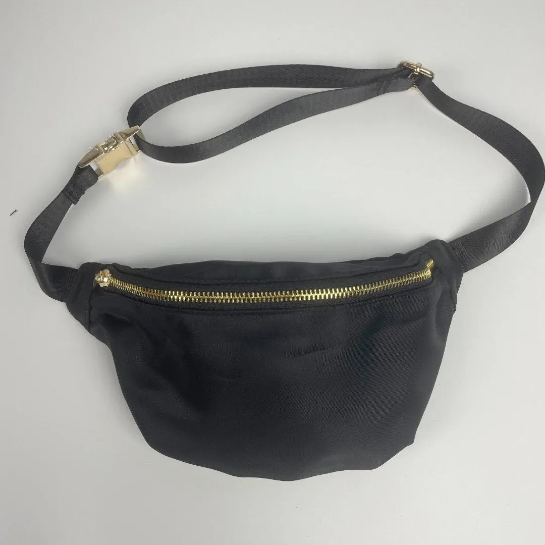 Nylon Fanny Pack Women DIY Customizable With Glitter Varsity Nylon Pouch Bridesmaid gift Summer