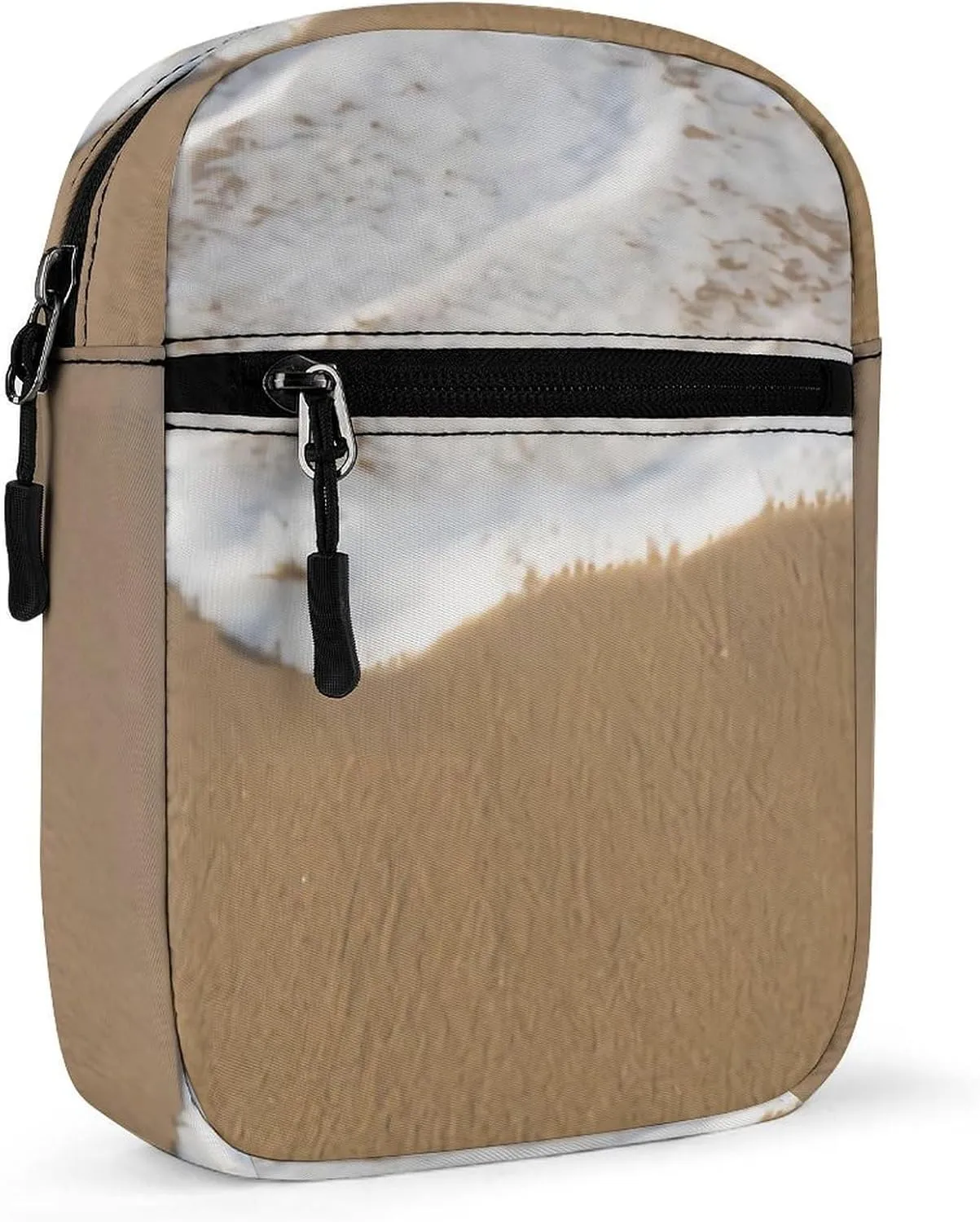 Ocean Whitewash on Beach Crossbody Bag Small Shoulder Bag Waterproof, Lightweight And Convenient