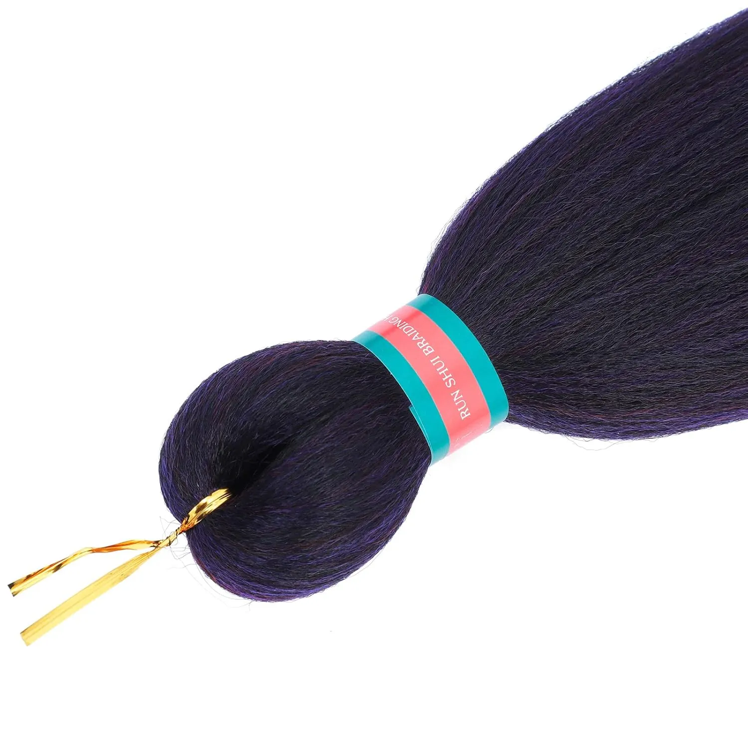 Ombre Pre stretched Braiding Hair, 36 Inch 3 tones Braid Hair Extensions, 8 packs Multi Color blend braiding hair pre-stretched, Crochet Hair Braiding(36''-8packs,1b/purple/burg)