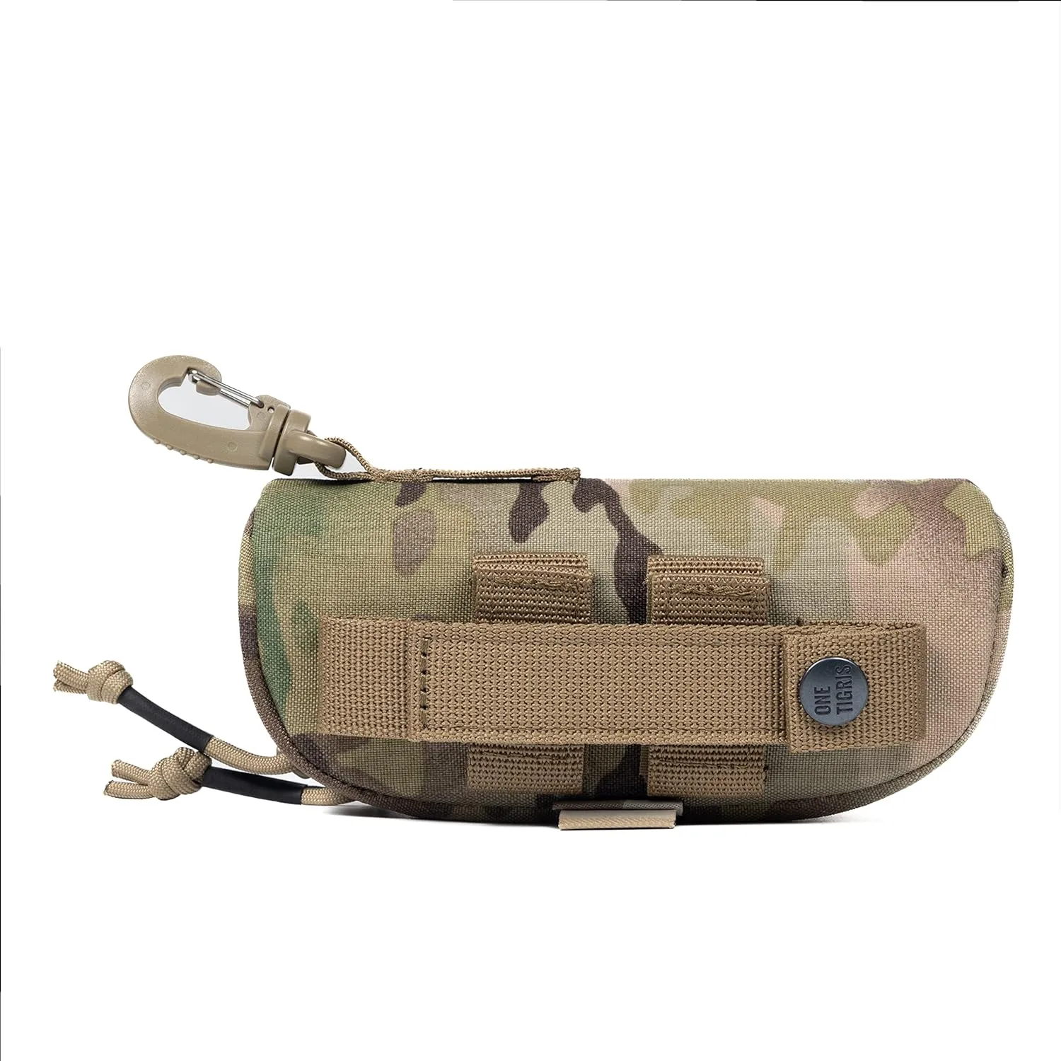 OneTigris Eyeglasses Hard Case Tactical Molle Zipper Sunglasses Carrying Case 1000D Nylon with Clip