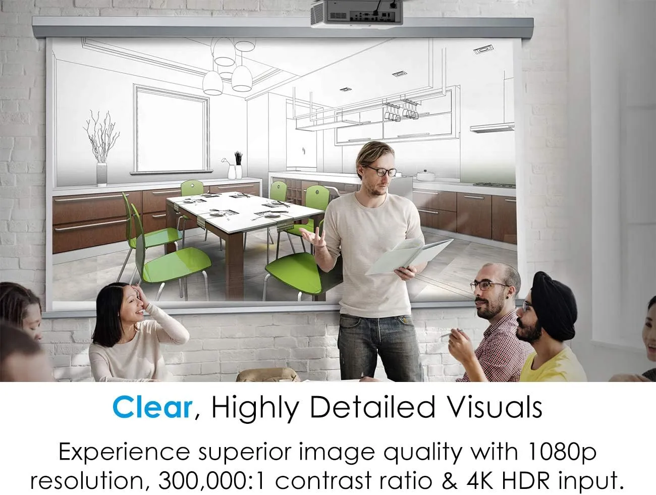 Optoma ZH406ST Short Throw Full HD Professional Laser Projector | DuraCore Laser Technology | High Bright 4200 lumens | 4K HDR Input | Four Corner Image Adjustment | Network Compatible
