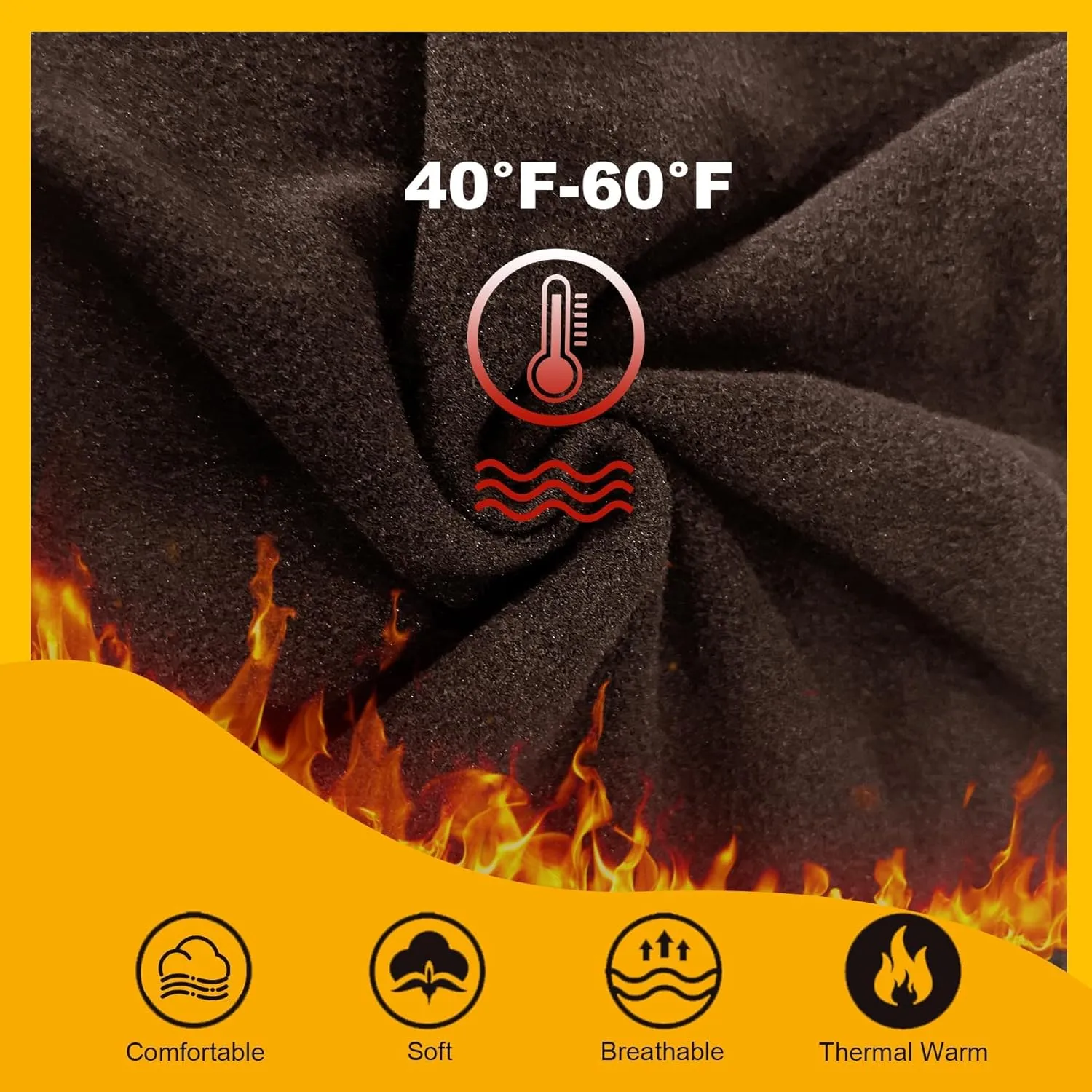 Opuntia 2 Pack Fleece Lined High Waisted Leggings for Women - Warm Winter Pants Tummy Control Yoga Hiking Running Tights