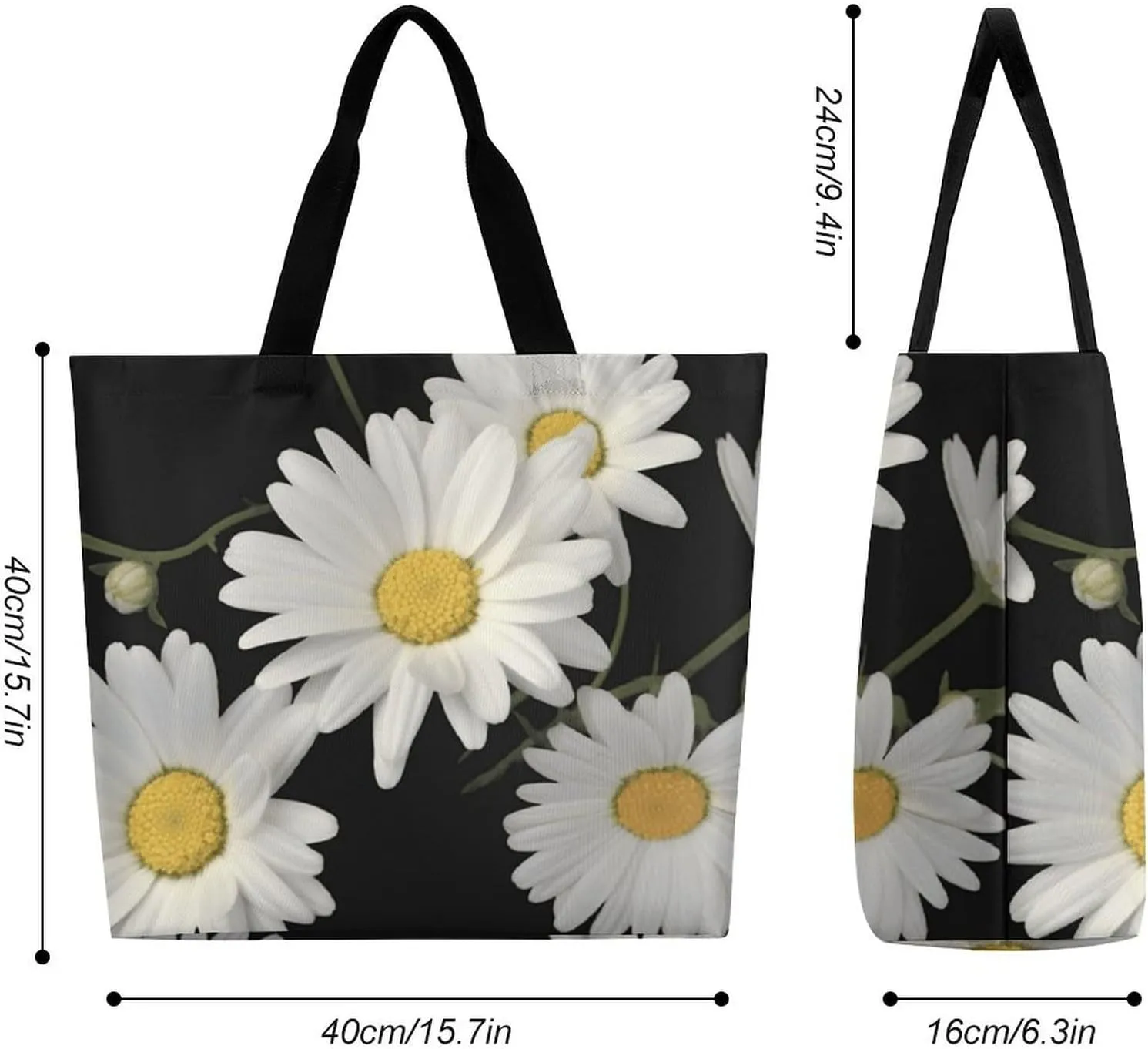 Orange Red Phoenix Tote Bag for Women Reusable Grocery Shoulder Bags Shopping Bag for Travel, Groceries