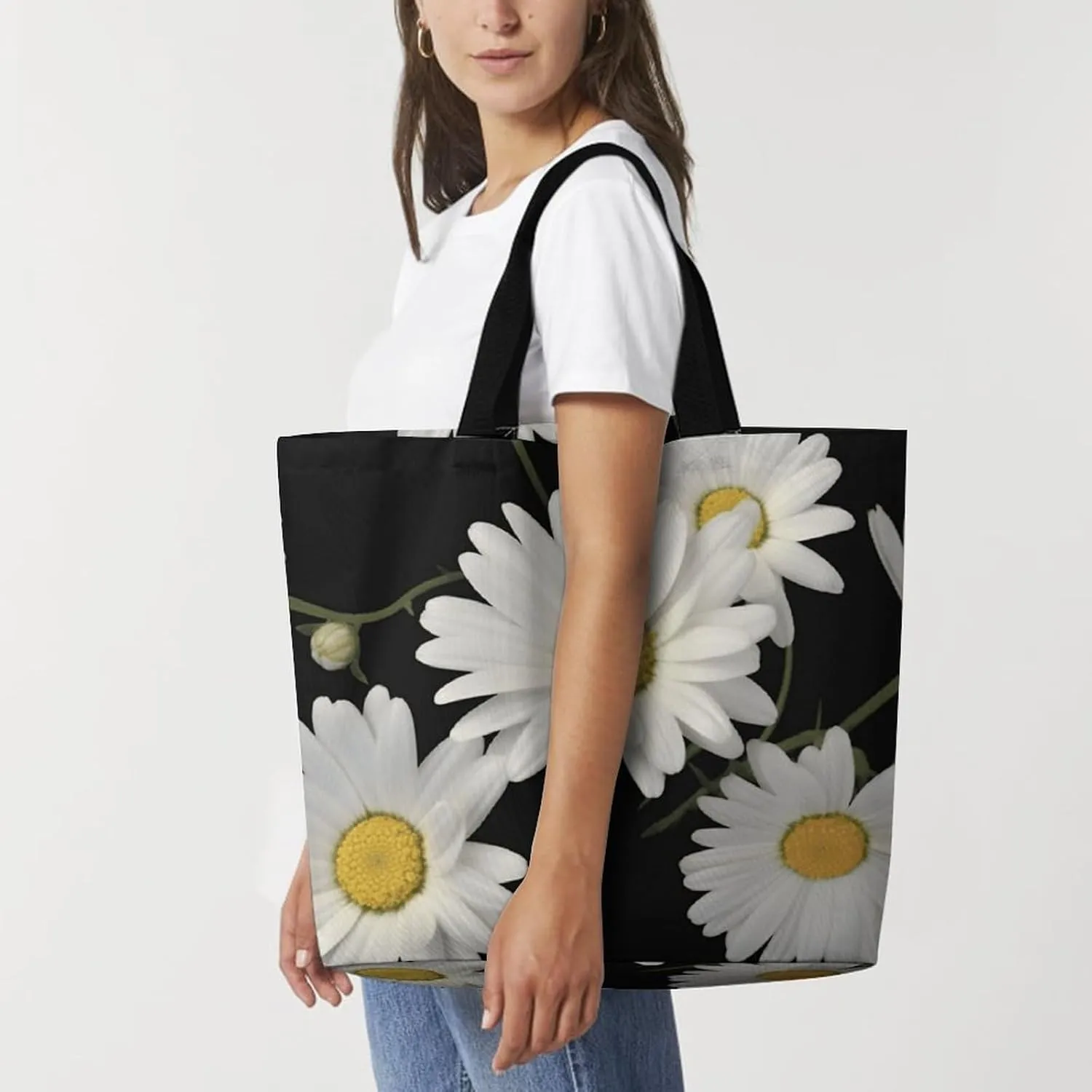 Orange Red Phoenix Tote Bag for Women Reusable Grocery Shoulder Bags Shopping Bag for Travel, Groceries