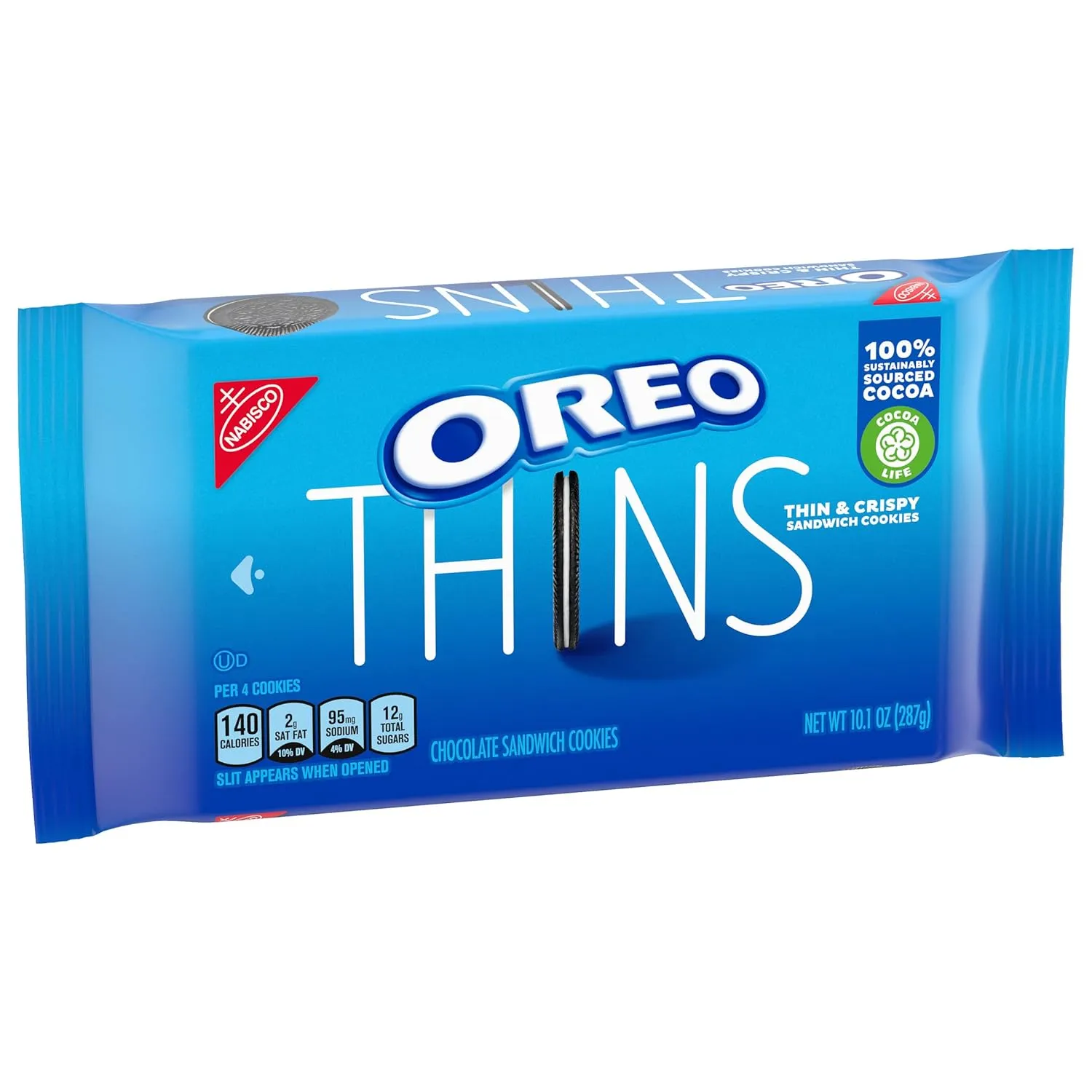 OREO Thins Chocolate Sandwich Cookies, 10.1 oz