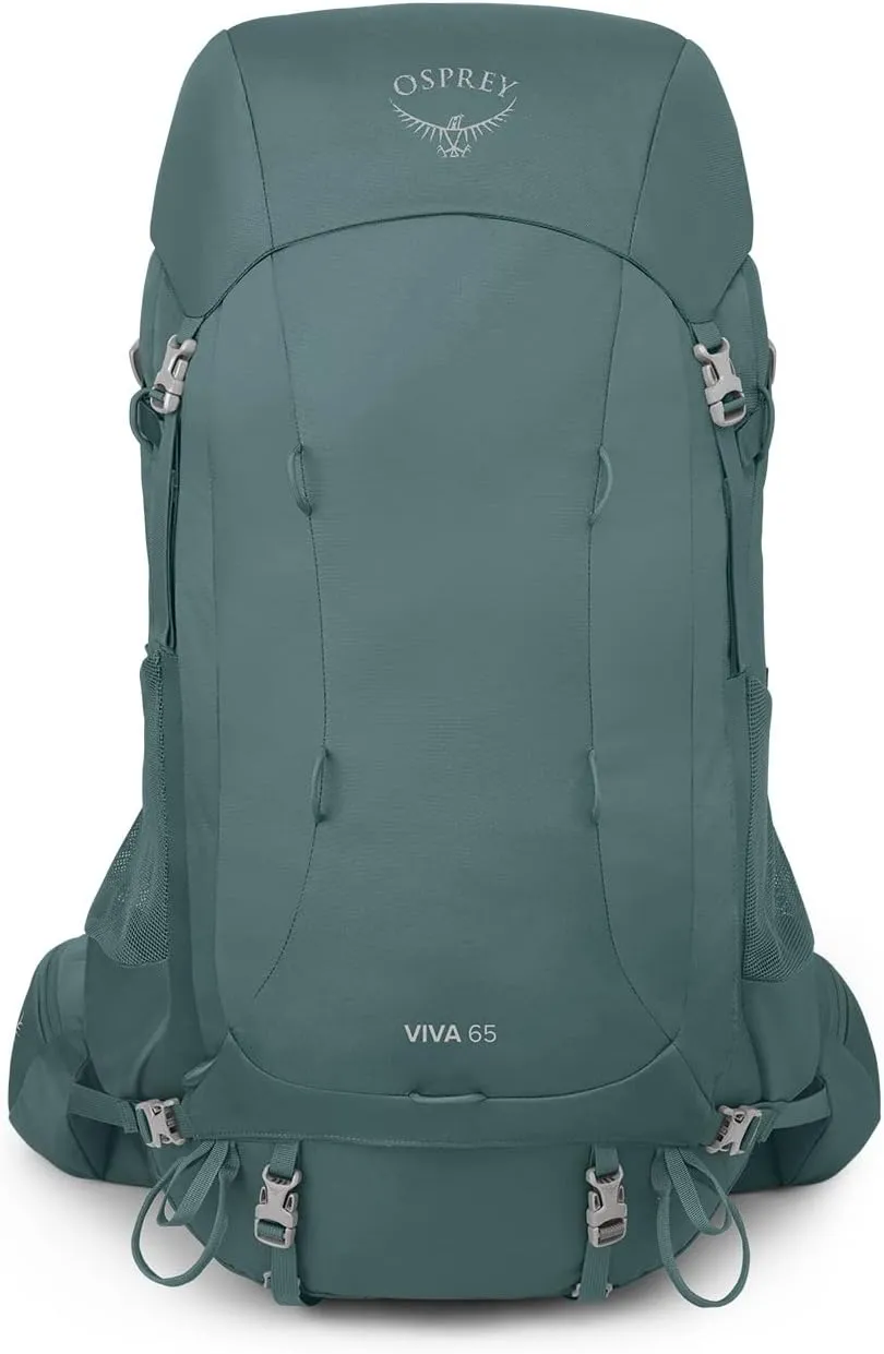 Osprey Viva 65L Women's Backpacking Backpack, Succulent Green, Extended Fit