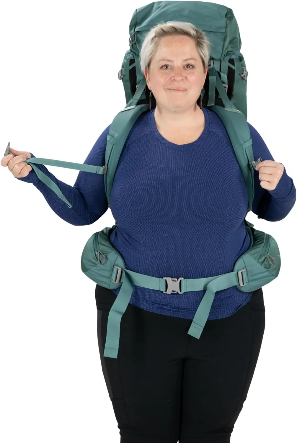 Osprey Viva 65L Women's Backpacking Backpack, Tunnel Vision Grey, Extended Fit