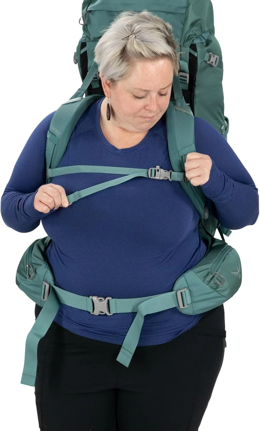 Osprey Viva 65L Women's Backpacking Backpack, Tunnel Vision Grey, Extended Fit