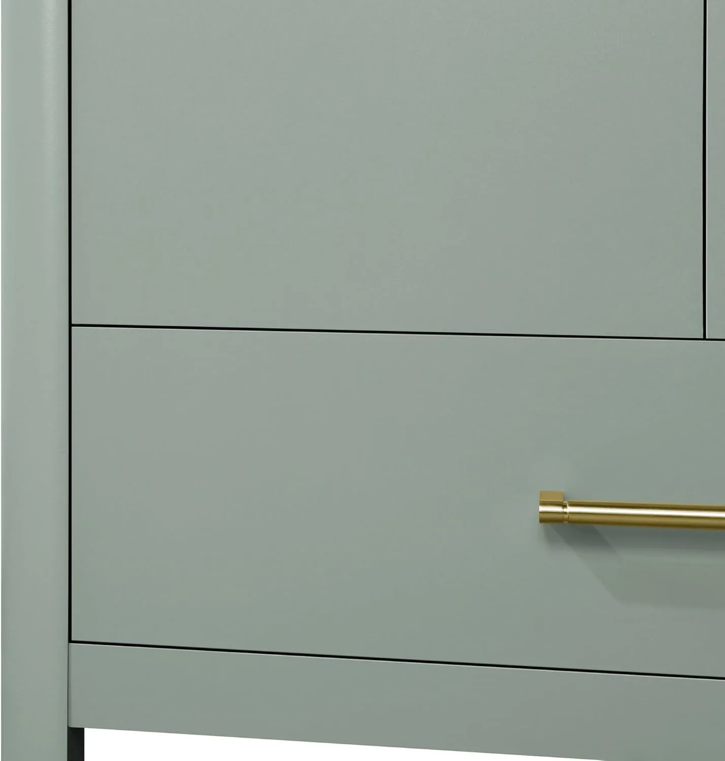 OVE Decors REN Selections Hobart 30 in. Sage Green Freestanding Bathroom Vanity with Single Sink, Engineered Marble Countertop and Backsplash Included