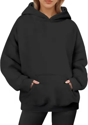 Oversized Hoodies for Women, Long Sleeve Fleece Womens Sweatshirt with Pocket Pullover Fall Outfits Winter Clothes