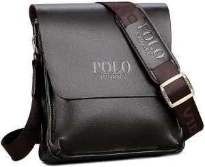 OZK The leisure business single shoulder bag Polo vertical bag man trend inclined shoulder bag, Black, Black