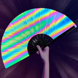 PARACOSMIC Reflective Foldable Hand Fan - Grey Shade