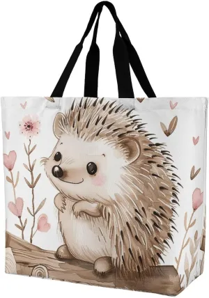 Pastel Color Smiley Face Tote Bag for Women Reusable Grocery Shoulder Bags Shopping Bag for Travel, Groceries