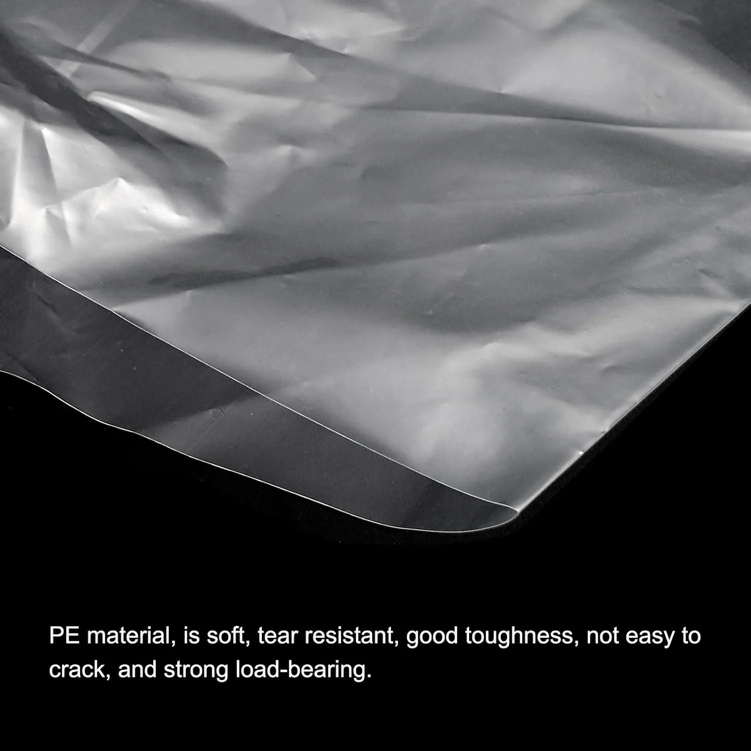 PATIKIL Clear Flat Open Poly Bags PE Plastic 3 Mil 4x16 in for Hardware, Collectibles, Jewelry, Cards, Craft Supplies Pack of 100