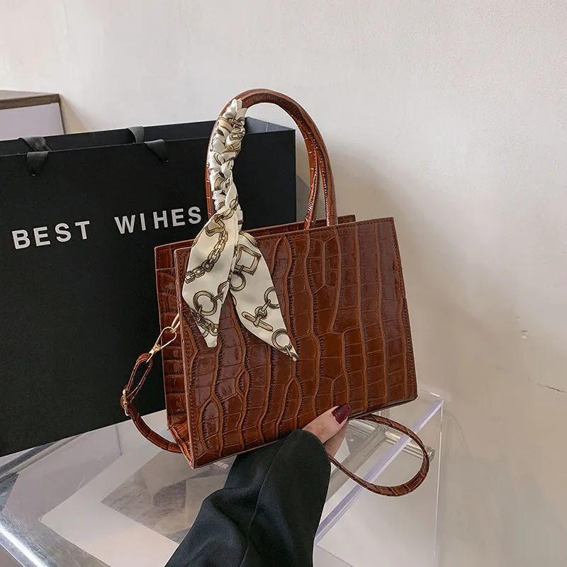 Pattern Fashion Portable Simplicity Retro Style Shoulder Bags