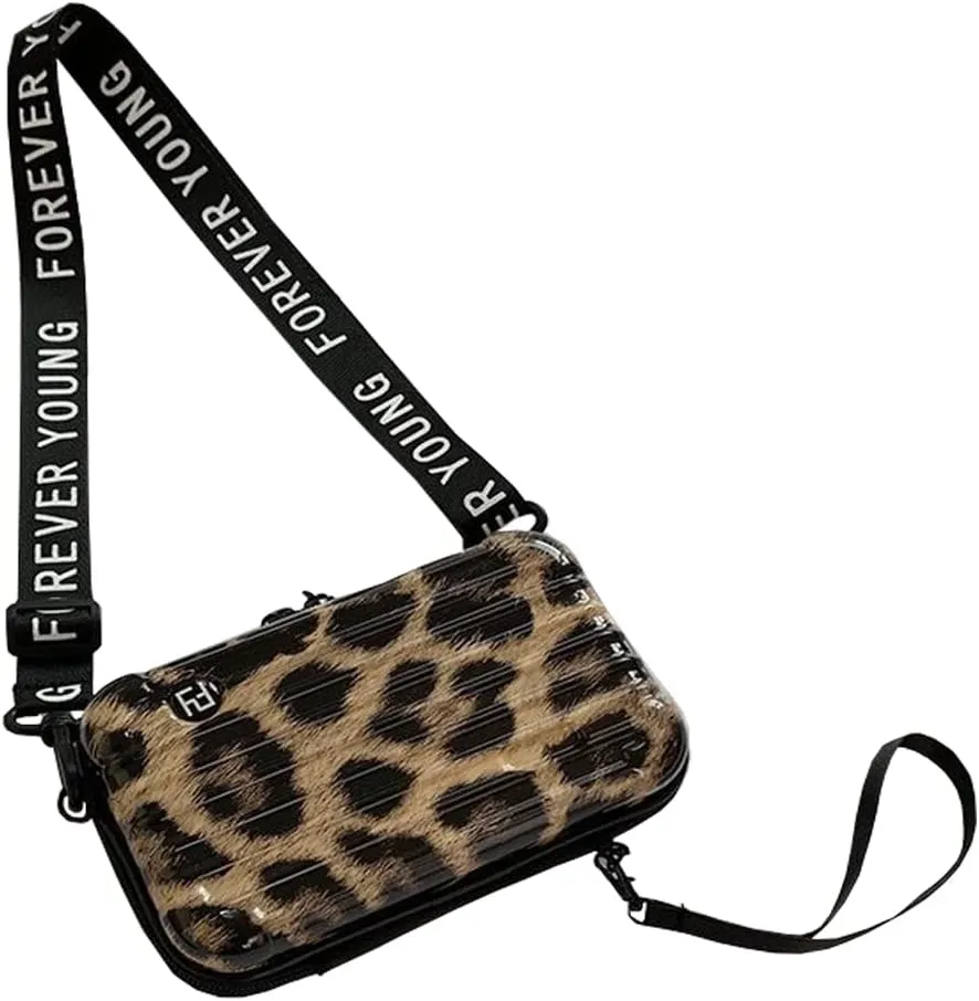 PC ABS Lightweight Hard Shell Travel Suitcase,Cosmetic Crossbody Bag For Women,Unisex Multifunctional Makeup Shoulder Luggage