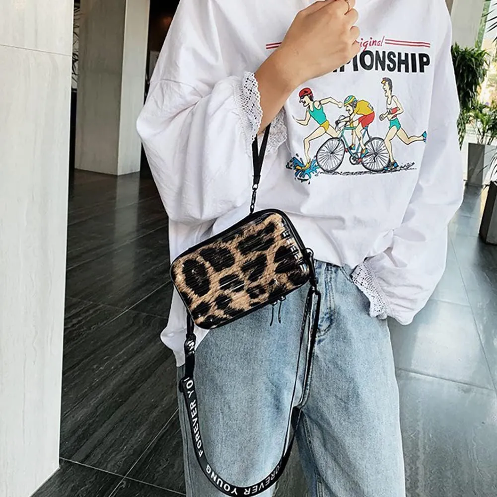 PC ABS Lightweight Hard Shell Travel Suitcase,Cosmetic Crossbody Bag For Women,Unisex Multifunctional Makeup Shoulder Luggage