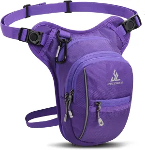 Peicees Leg Bag for Men Fanny Packs Women Men Outdoor Thigh Bags Motorcycle Ride Crossbody Backpack