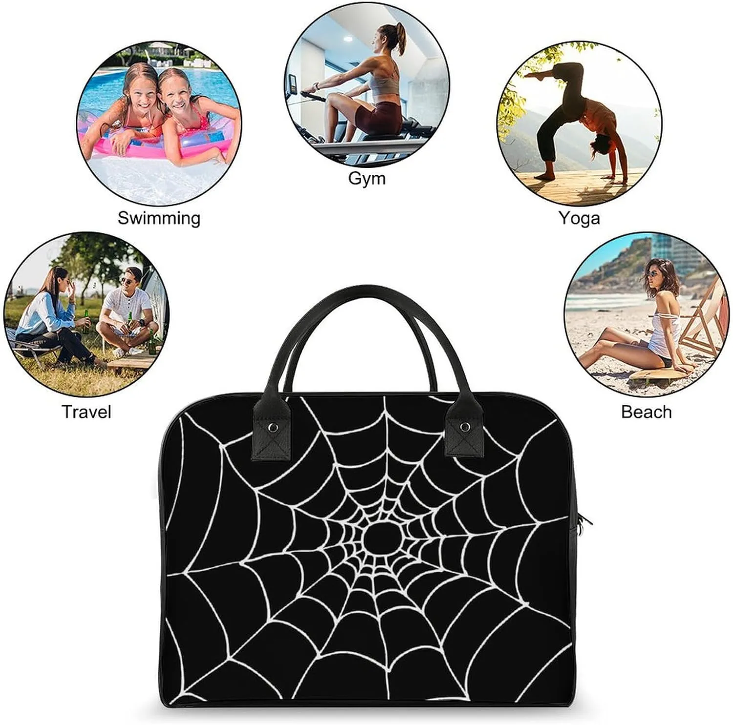 Penguin Bird Fashionable Large Capacity Travel Handbag Unisex