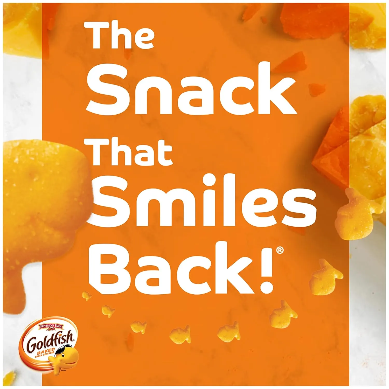Pepperidge Farm Goldfish Cheddar Crackers, 1.5 oz. Snack Packs, 30 Count