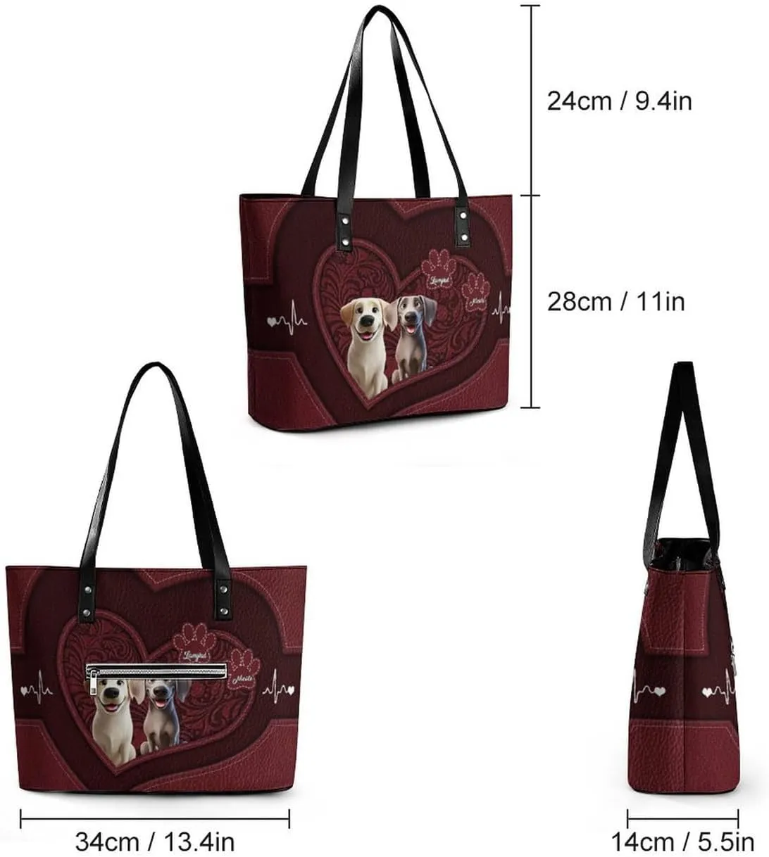 Personalized Mom Single Shoulder Bag Custom Name Grandmother Leather Handbag Loving Gift For Grandma Mother