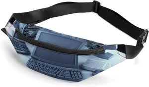 Personalized Printed Fanny Pack for Women And Men for Secure Travel Computers And Internet Printed Waist Pack with Adjustable Strap Belt Bag