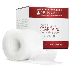 Physician Formulated Silicone Scar Sheets - Advanced Crosspolymer Medical Grade Silicone Scar Tape for Surgery, C Section, Keloids & Hypertrophic Scars - Silicone Tape For Scars