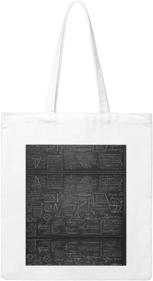 Physics Printing Print Canvas Shopping Bag Reusable Eco-Friendly Handbag With Large Capacity For Everyday Use