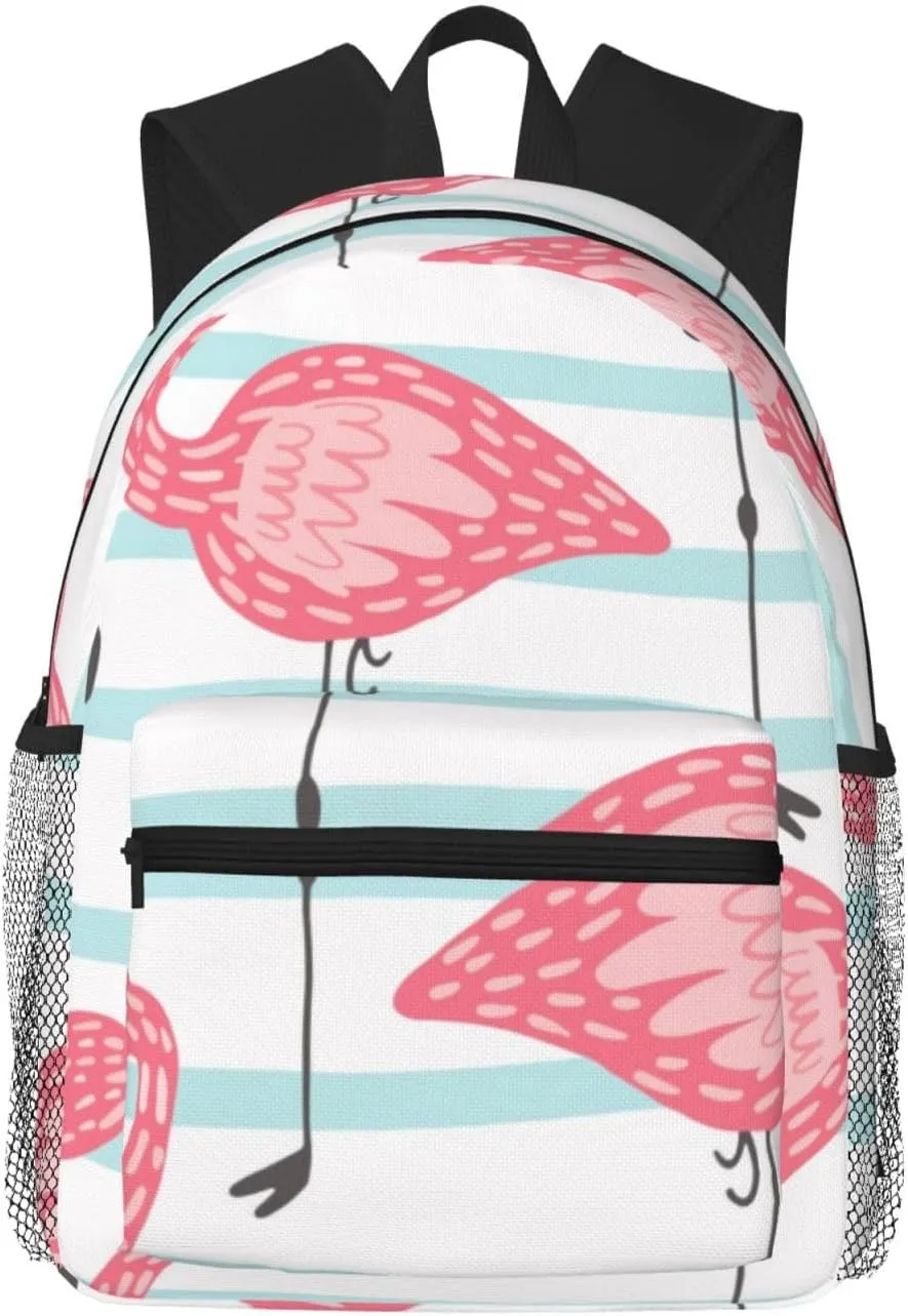 Pink Flamingo Lightweight Packable Backpack Travel Casual Hiking Daypack Foldable Backpack For Men Women