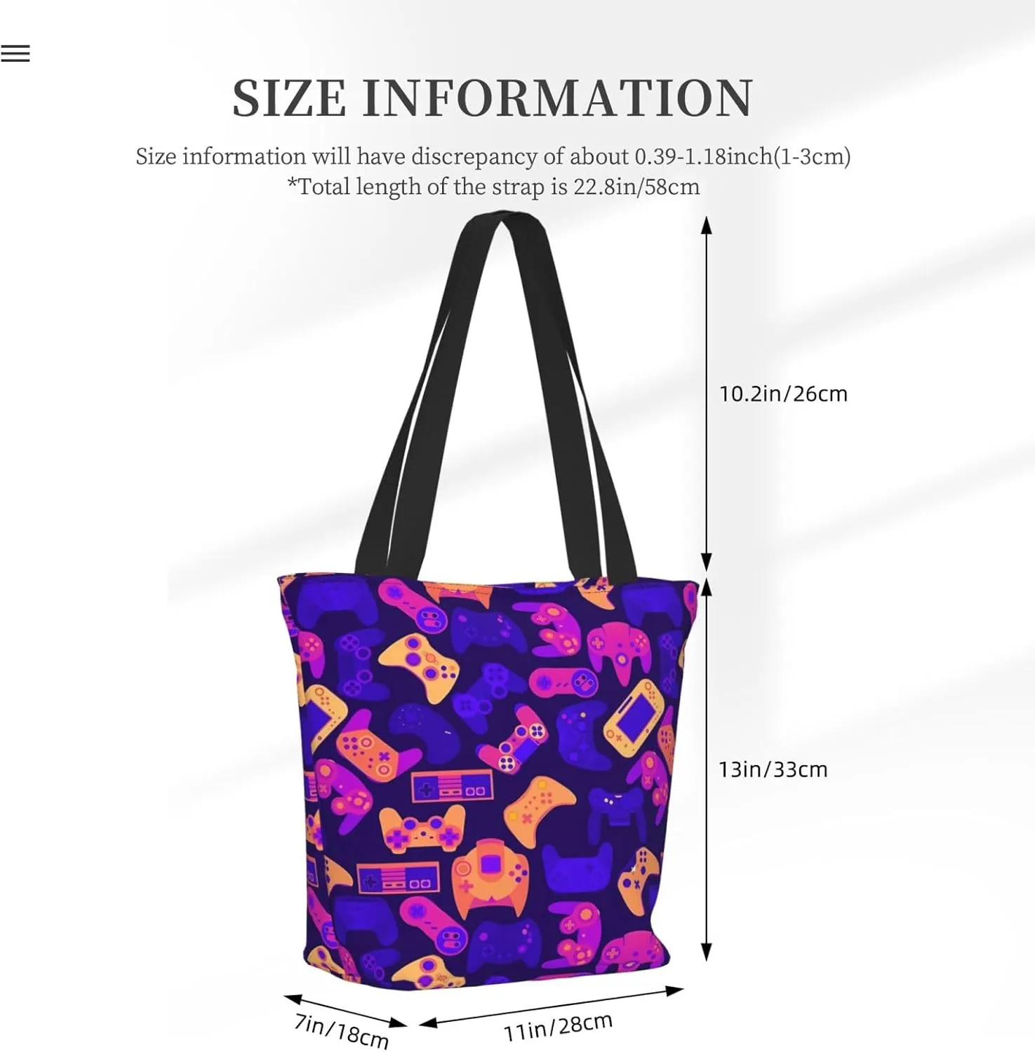 Pink Roses Tote Bag Women Reusable Shopping Bags Shoulder Bag Portable Storage HandBags
