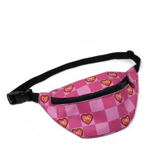 Pink YN Heart Fanny Pack